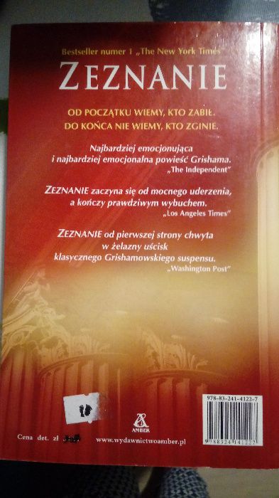 Zeznanie John Grisham