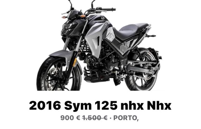 2016 Sym 125 Nhx