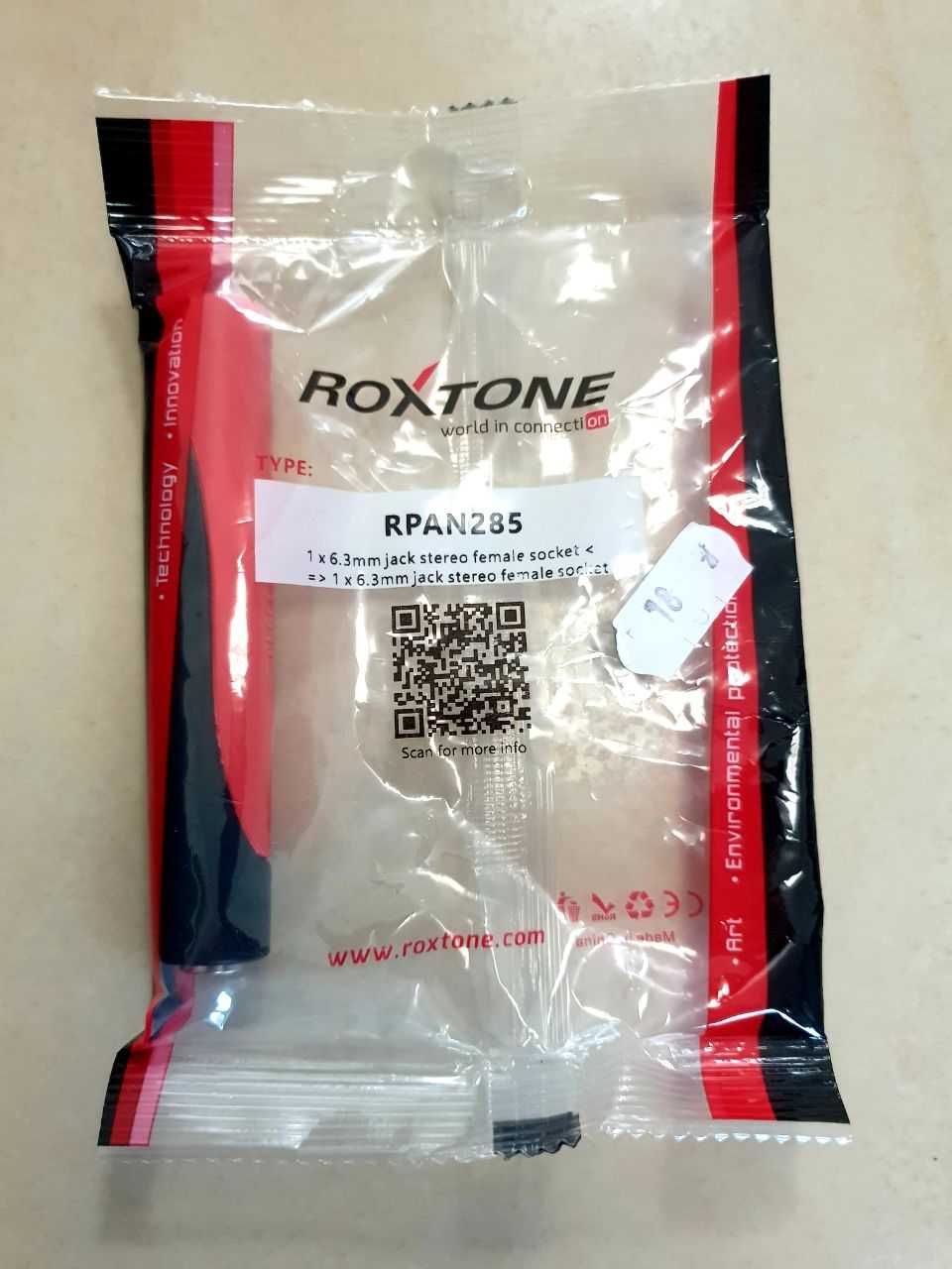 Przejściówka jack-jack Roxtone RPAN 285 złącze
