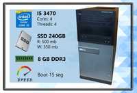 Dell I5 3470 / 8GB ddr3 / SSD 240gb