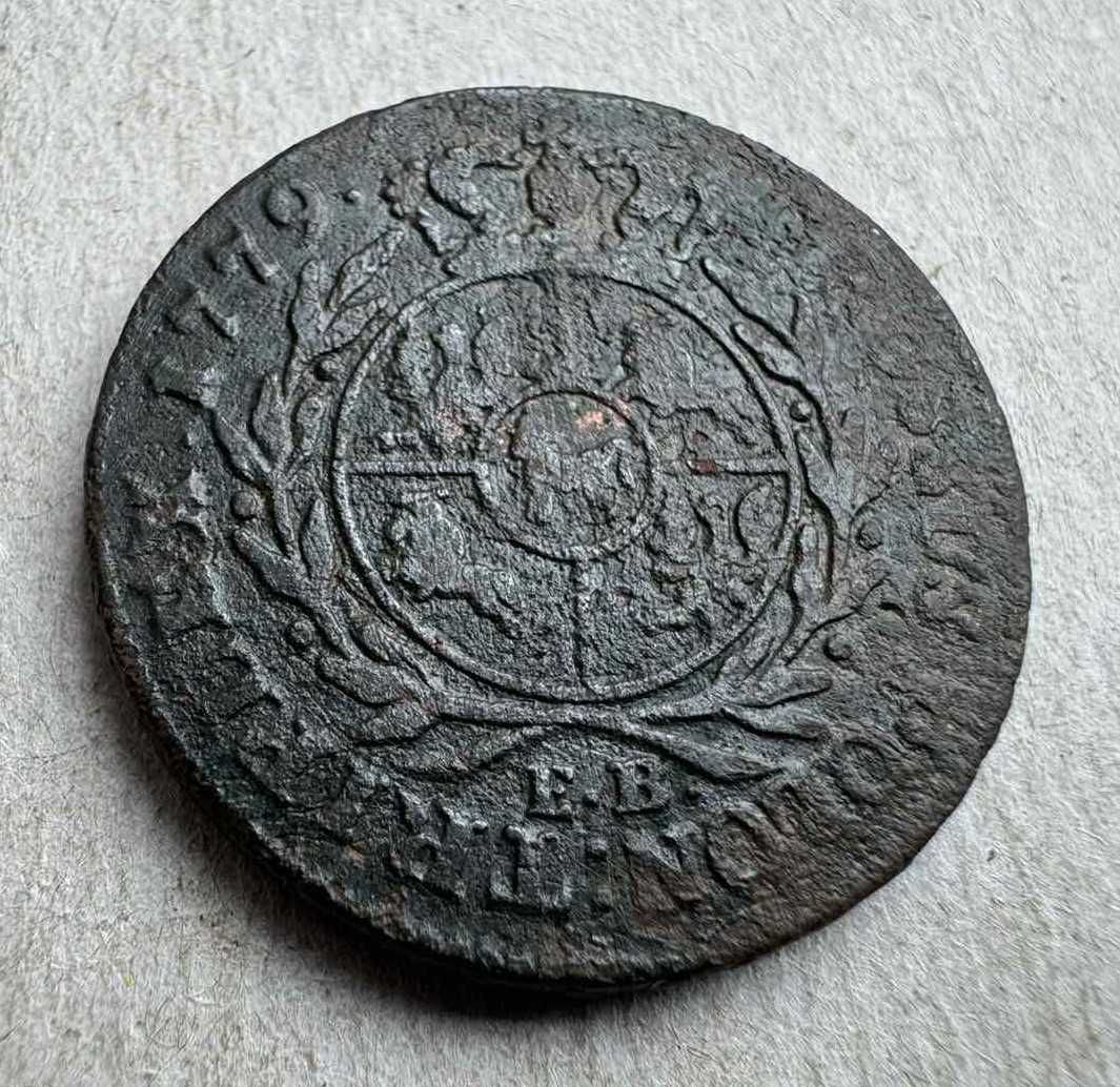 Монета Трояк (3 гроша) 1779 EB (Польша, Станислав II Август)