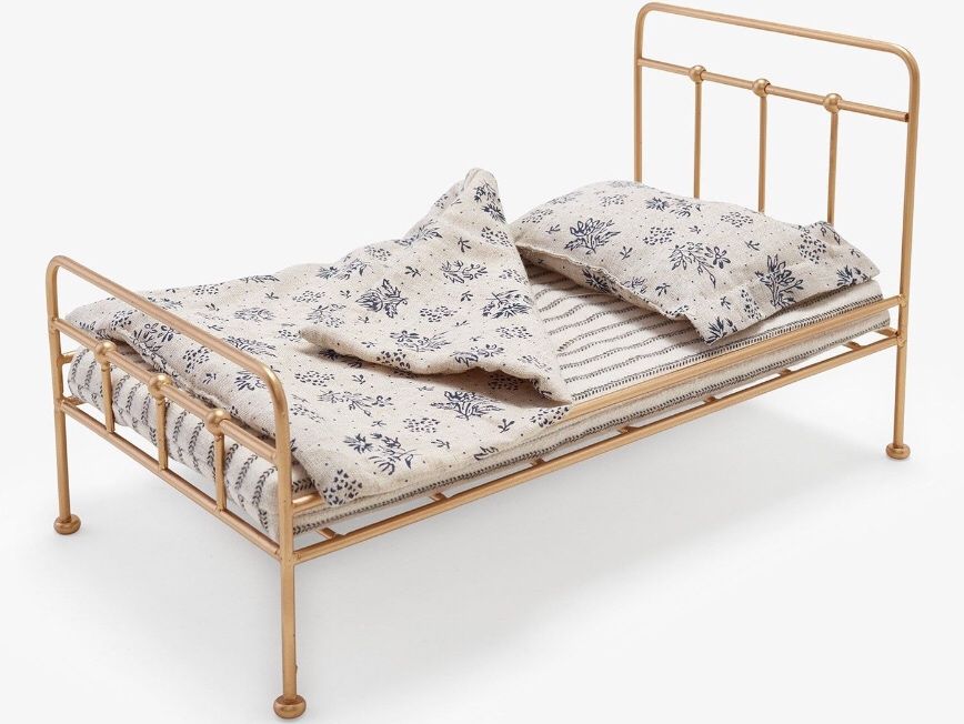 Maileg łóżko metalowe vintage NOWE