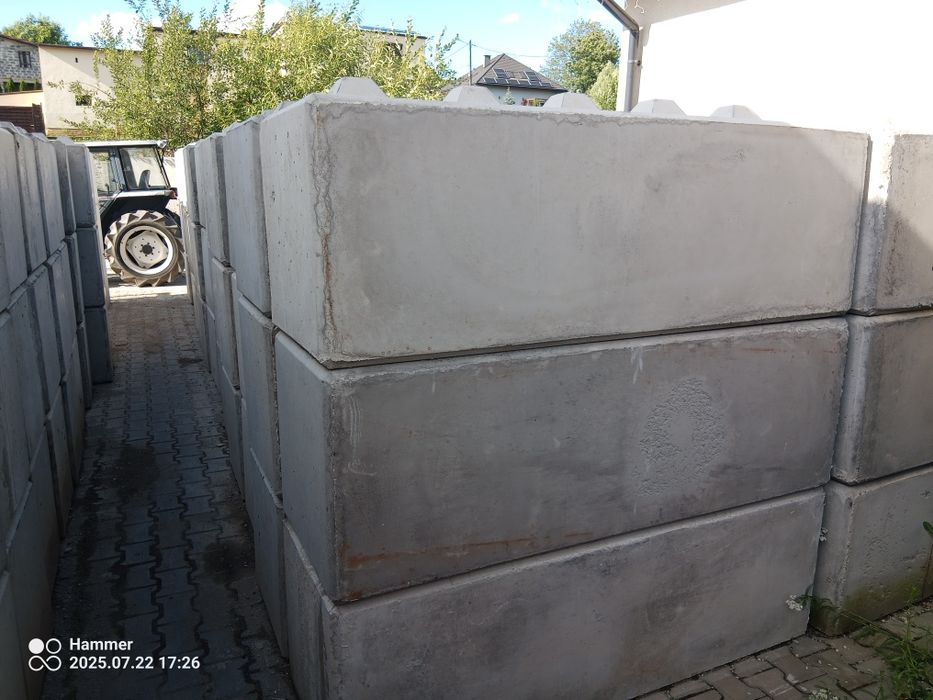 Bloki betonowe 180x60x60 lego