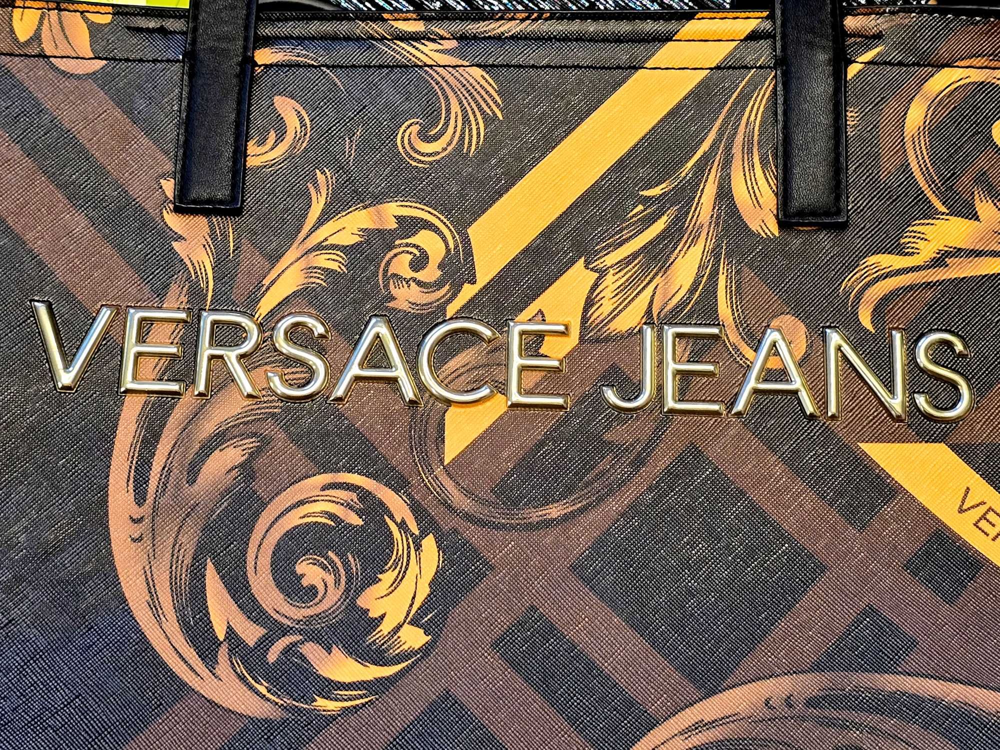 Versace Jeans Oryg. torba wzór Leultowy model baroque XXL  kosmetyczka
