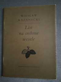 List na srebrne wesele - Kazanecki