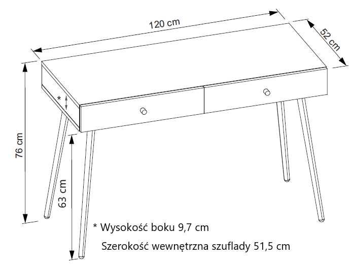 NOWE biurko w stylu loft