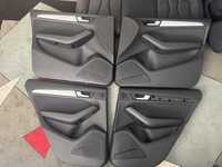 Boczki Audi Q5 8R FL Lift tapicerki drzwi AU416 czarne soul  EU ECE