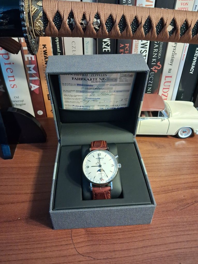 Zegarek Zeppelin 8076-5 moonphase HINDENBURG