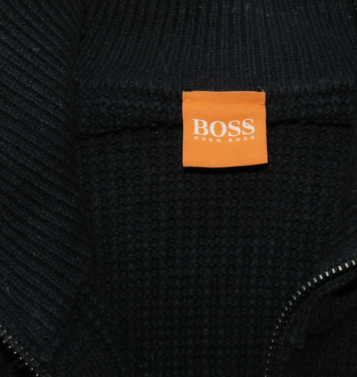 Hugo Boss sweter kargian na zamek  z wełną M