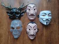 Maski karnawał halloween cosplay Dom z Papieru, V jak Vendetta