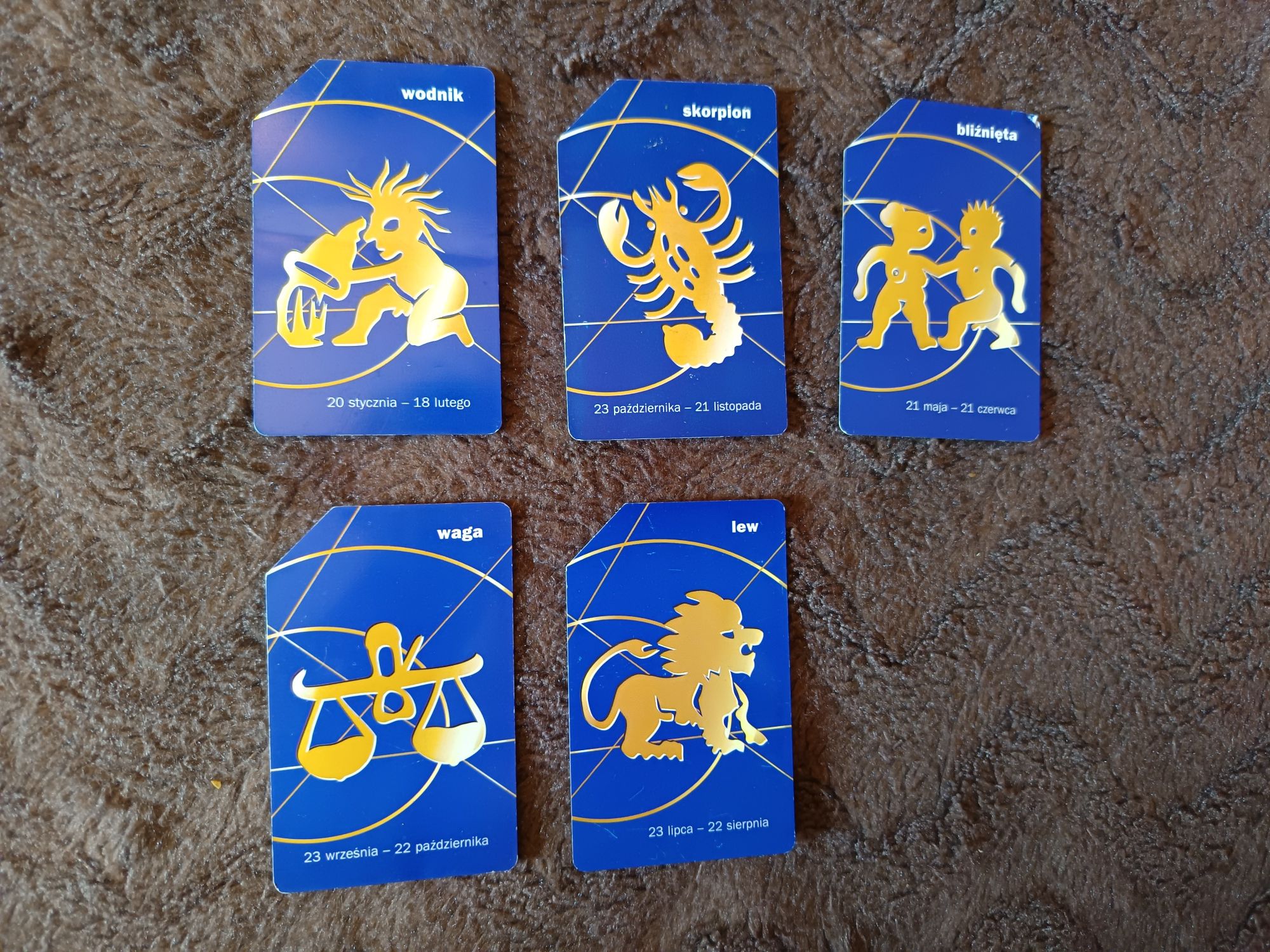 Polskie karty telefoniczne - znaki zodiaku