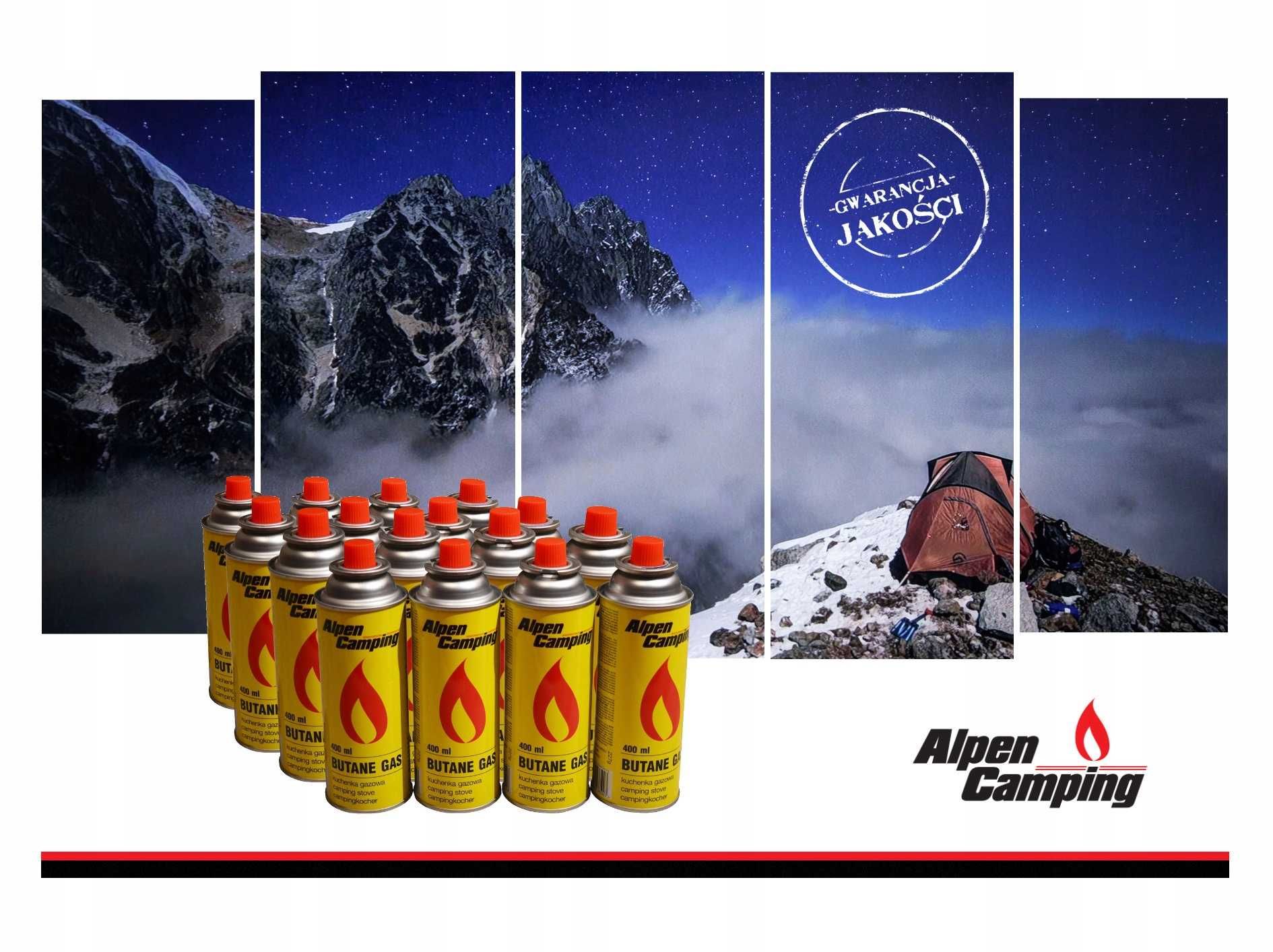 6xGAZ Kartusze Naboje Gazowe Alpen Camping