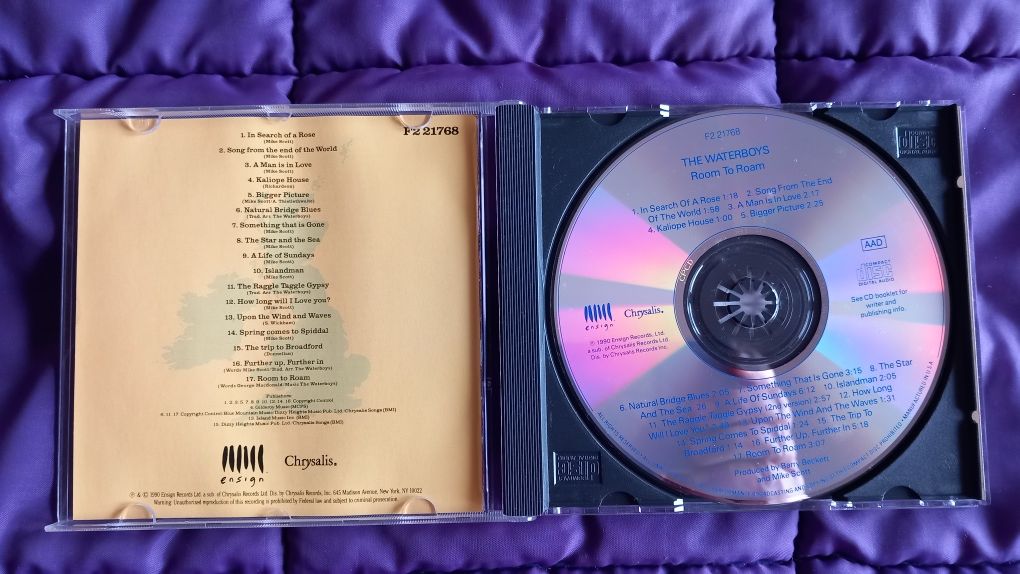 The WaterBoys-Room to Roam cd em excelente estado