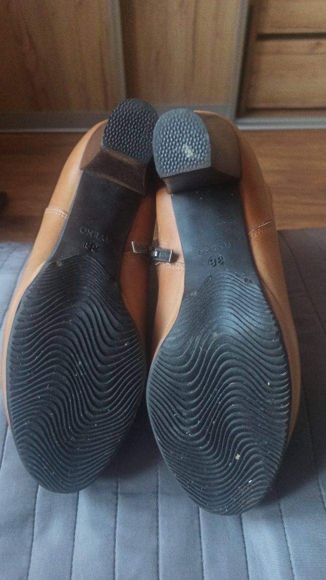 Sprzedam skórzane buty Tylko 38 camel