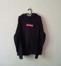 Levi's bluza hoodie haft czarna y2k drip