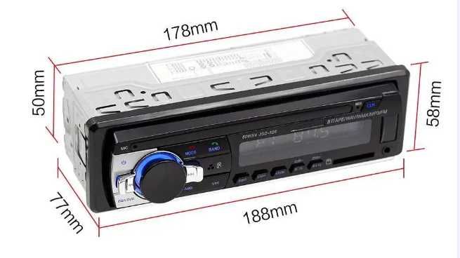 Автомагнитола с чистым звуком JSD-520BT С USB И BLUETOOTH