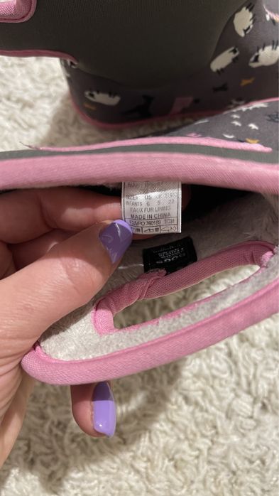 Сапоги зимние детские на дівчинку  чоботи Bogs 22 р