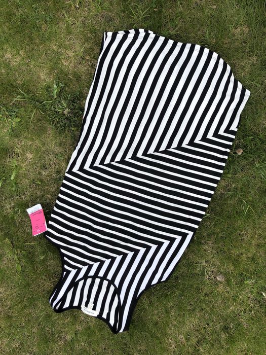 Biało-czarna sukienka letnia Monteau