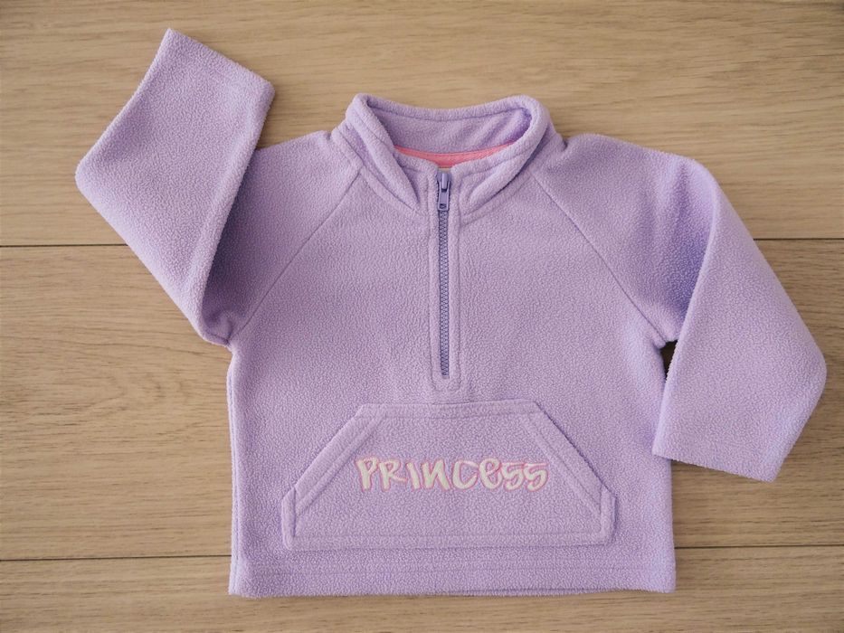 Fioletowa bluza polarowa | rozm. 80
