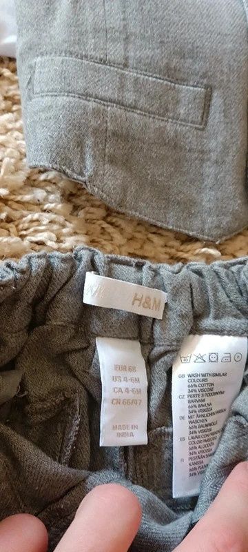 Komplet chrzciny święta garnitur H&M