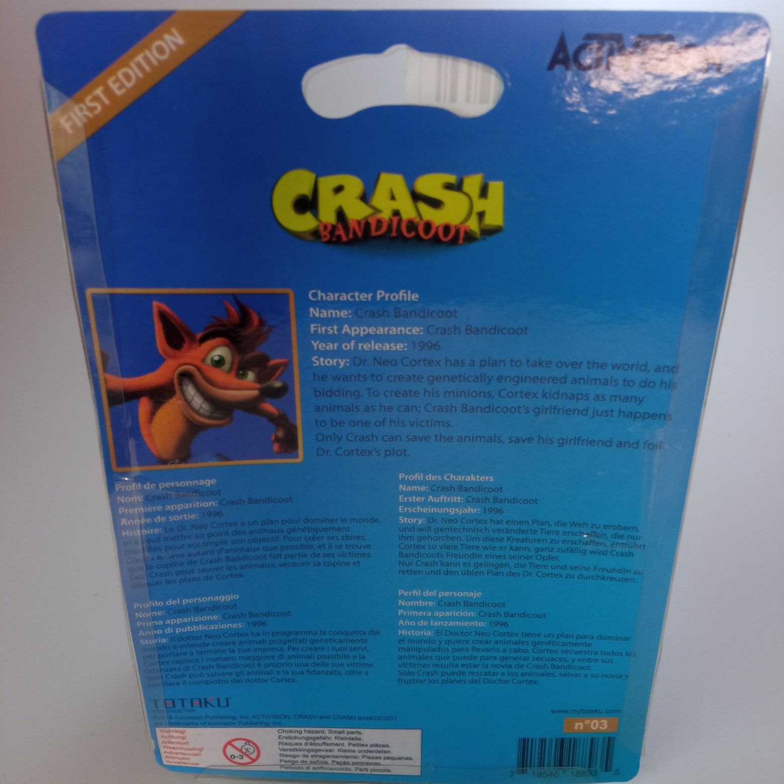 Фігурка Crash Bandicoot. Sony playstation