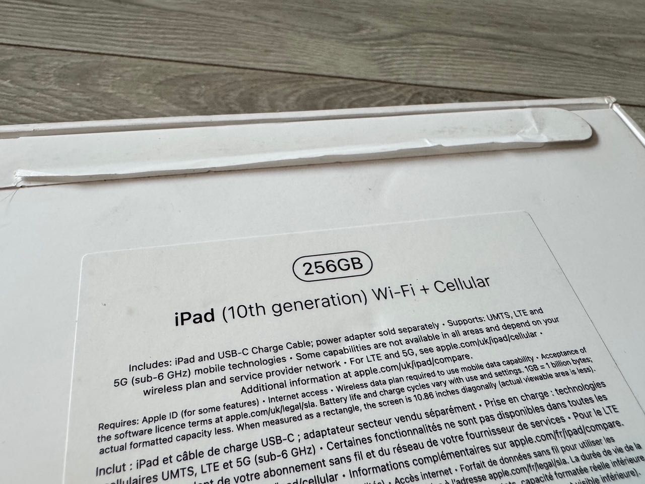 Nowy Apple iPad 10.9'' A14 Wi-Fi + Cellular 5G 256GB Srebrny (10.gen)