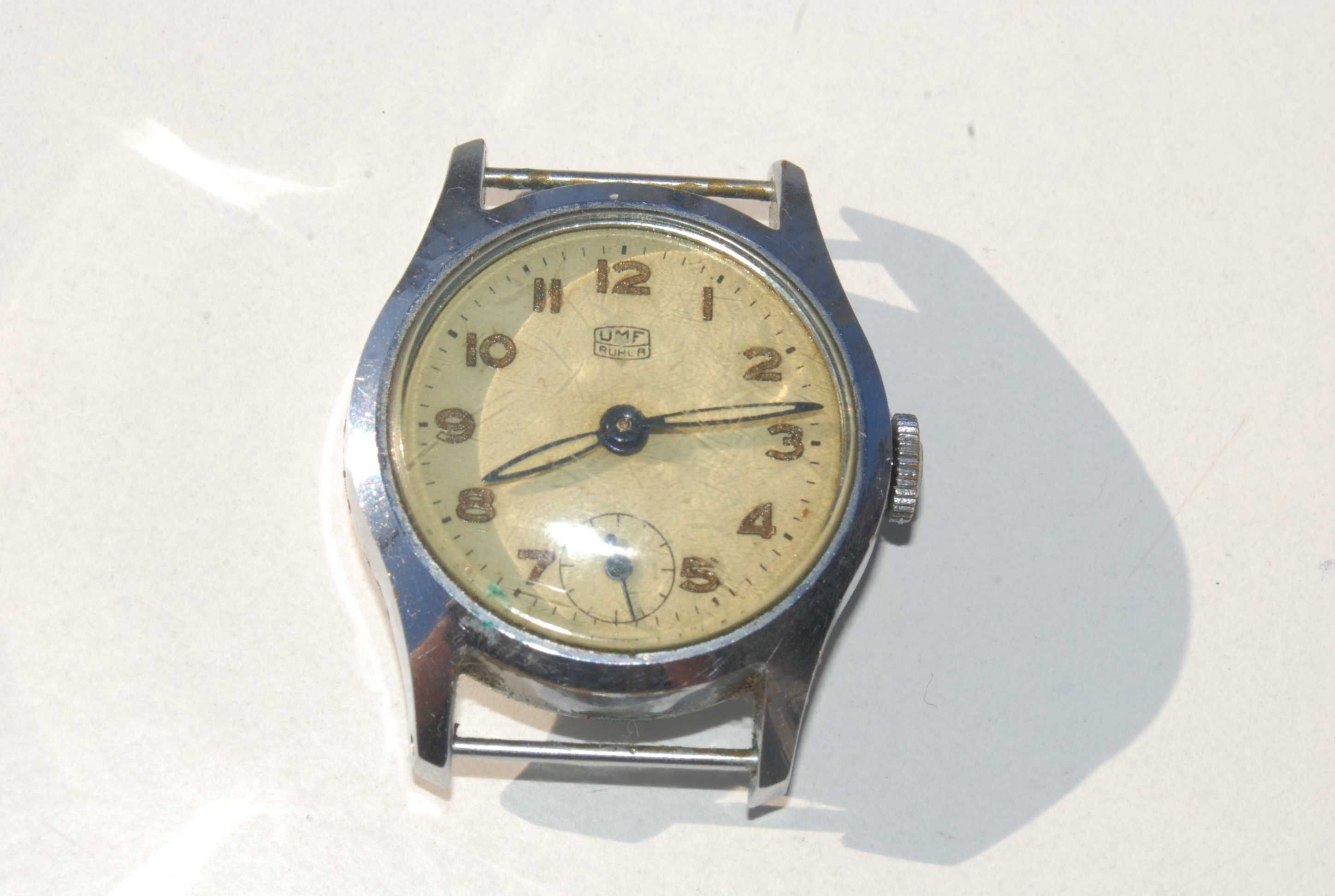 Stary zegarek UMF Ruhla made in Germany 50/60 lata unikat kolekcjoners