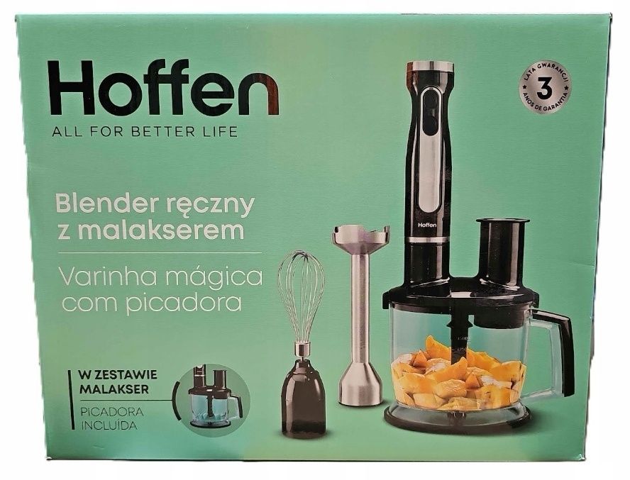 Blender ręczny z malakserem Hoffen (NOWY)