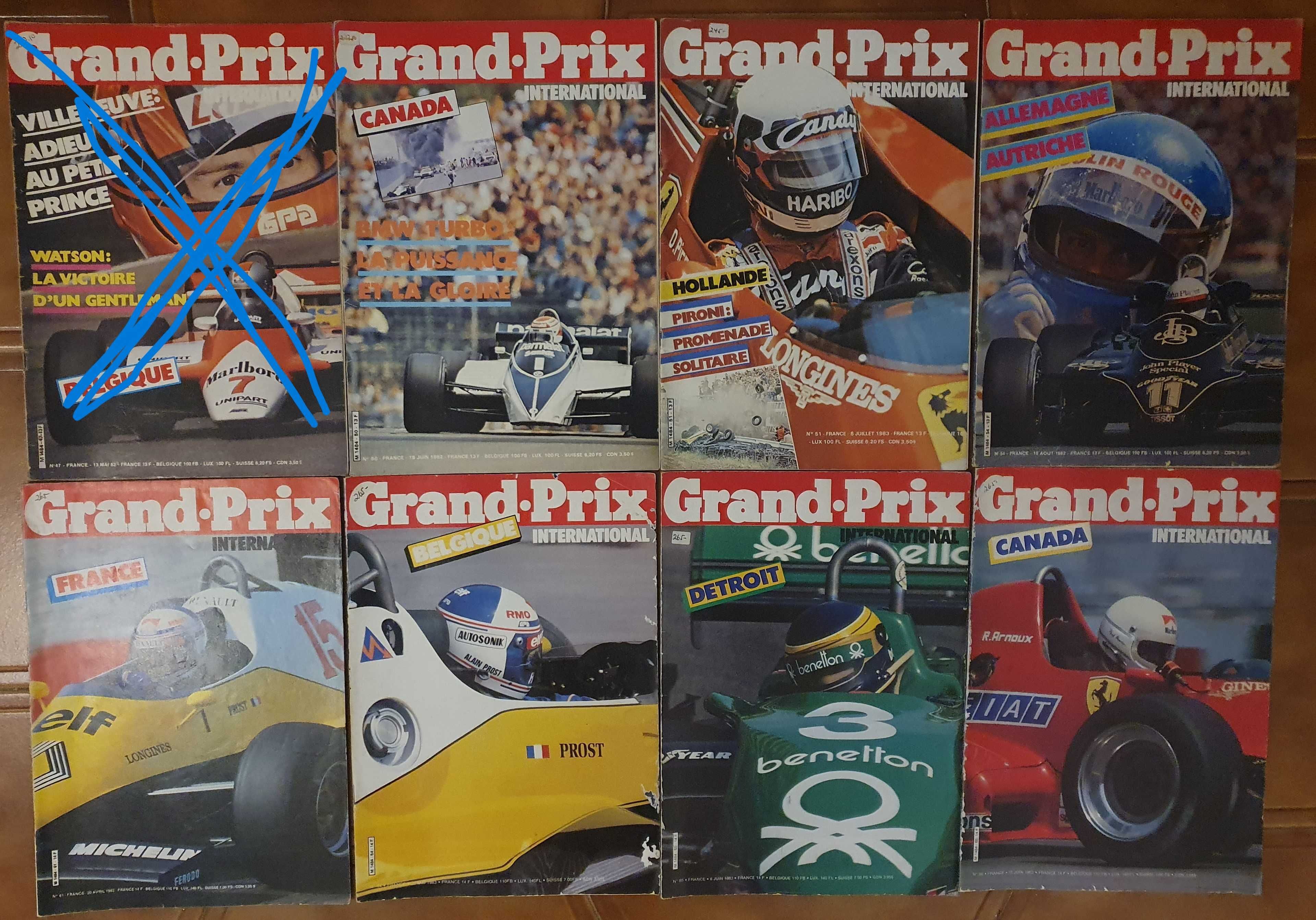 Revistas Grand Prix, 1982, 1983,1984