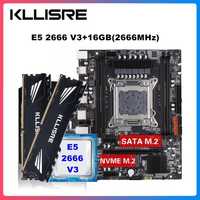 Kllisre x99, LGA 2011-3 + E5 2666 V3 + DDR4 2X8Gb 2666
