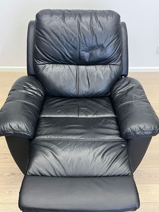 Sofa skórzana z funcja relaks plus fotel