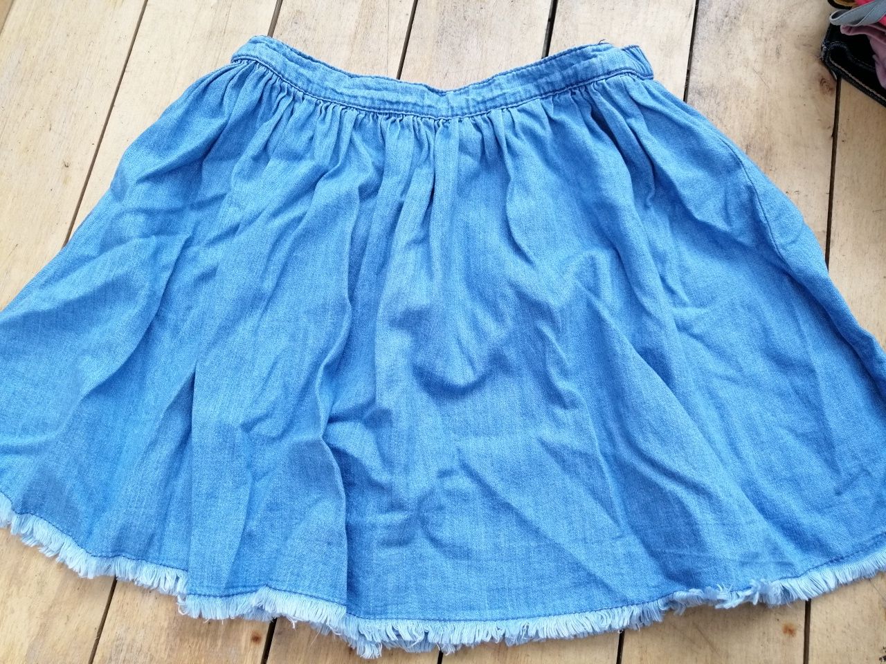 Jeansowa spódniczka na gumce Zara 152