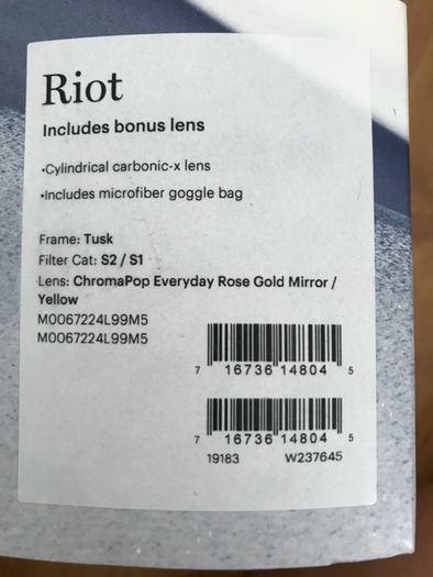 Gogle narciarskie SMITH RIOT ,