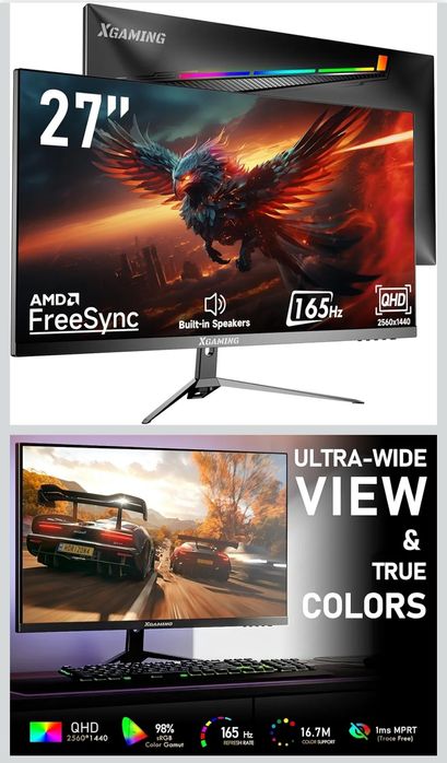Monitor Xgaming 27 165Hz 2560x1440 2K QHD