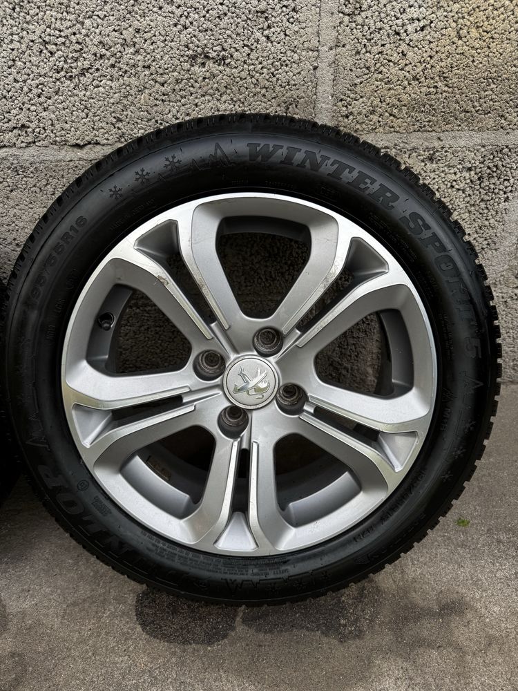 Koła Zimowe R16 4x108 Peugeot 208 Citroen C3 opony 195/55/16