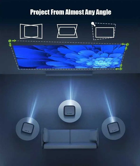 Проектор BYINTEK X25 Full HD Сучасний LED для кіно, навчання