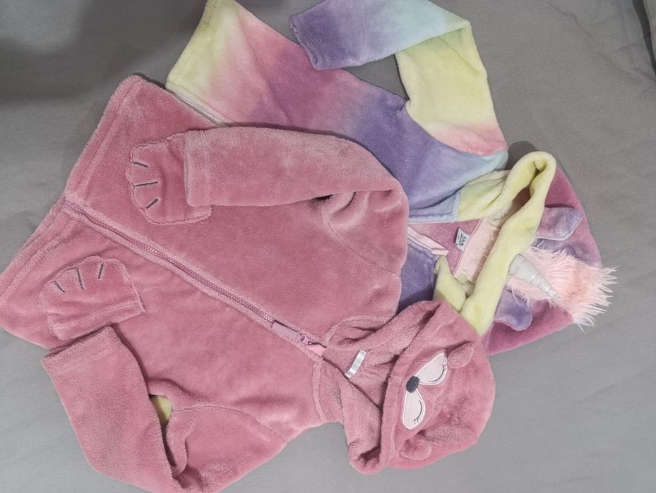 Bluza zestaw pluszowa jednorożec unicorn 116 122 uszka uszy