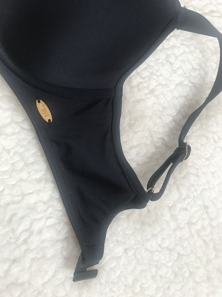 Czarny klasyczny strój kąpielowy 2-częściowy, bikini plażowe Freya