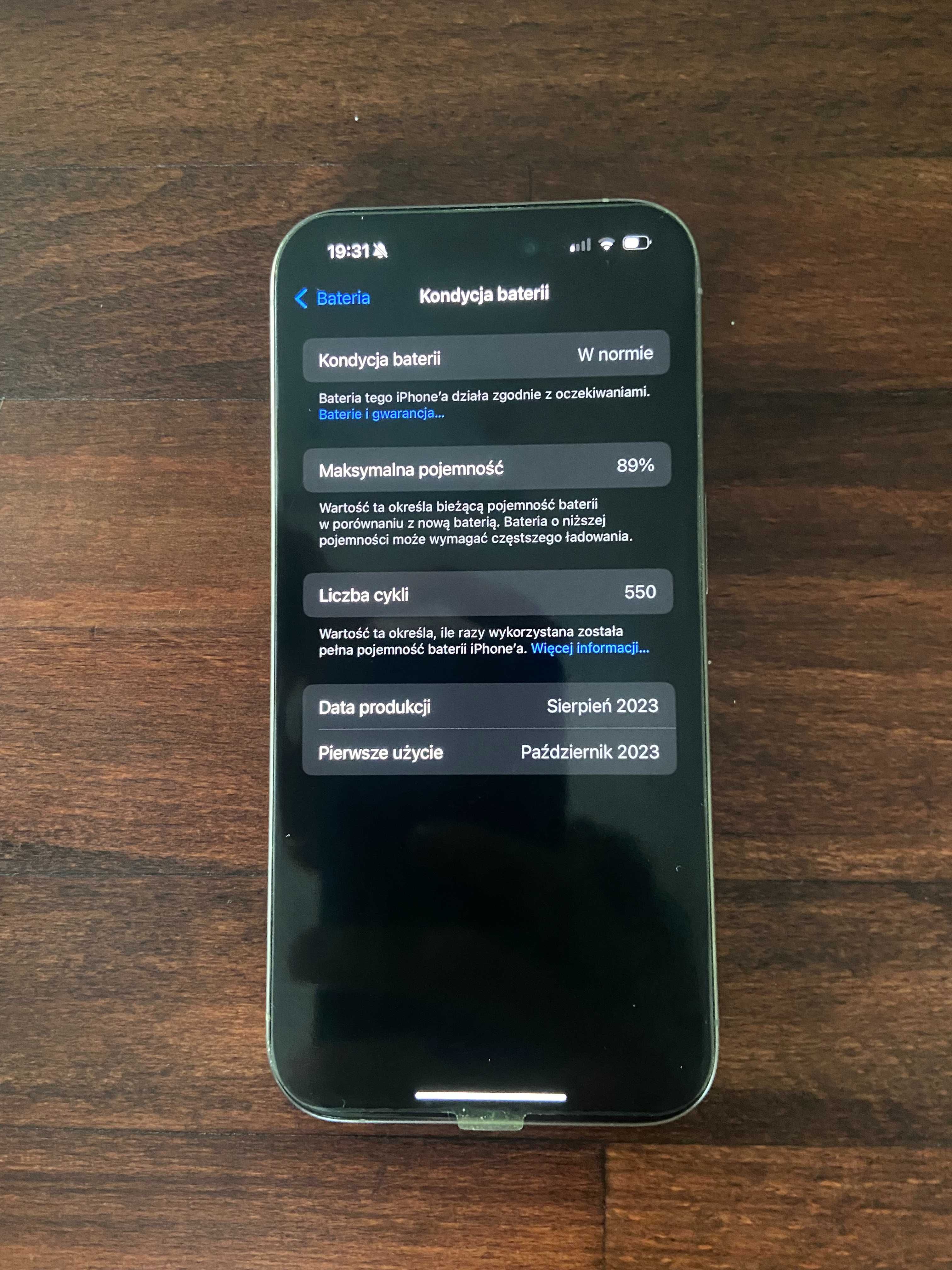 iPhone 15 Pro 256GB - Stan Idealny, Naturalny Tytan