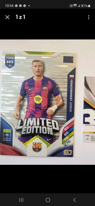 Panini Adrenalyn XL Fifa 2025 limited edition XXL Robert Lewandowski