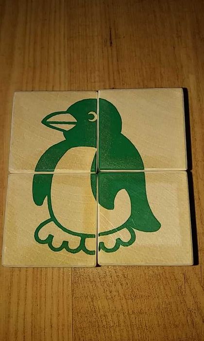 Puzzle de madeira - cubos