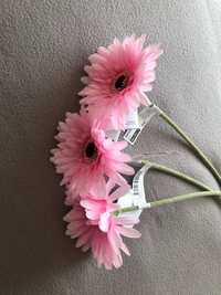 sztuczne kwiaty kwiatki różowe dłygie ikea smycka