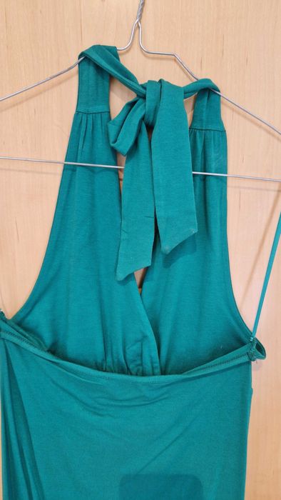 Top sem alças, verde da H&M, tamanho S