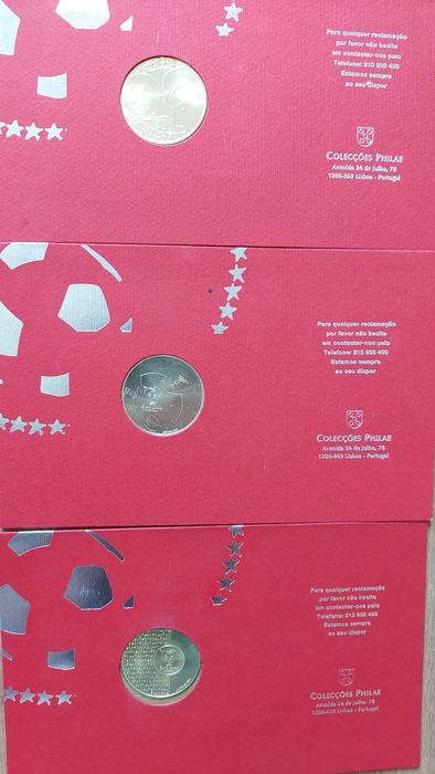 várias moedas comemorativas, prata, colecções Philae