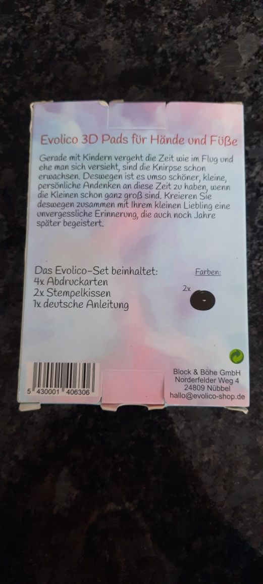 Odcisk stópki, rączki niemowlaka