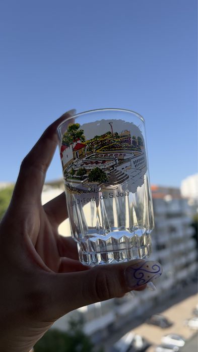 Copo recordação do luso vidro