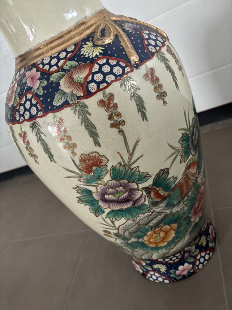 Duża waza chińska ręcznie malowana 52 cm dynastia Ming porcelana Azja