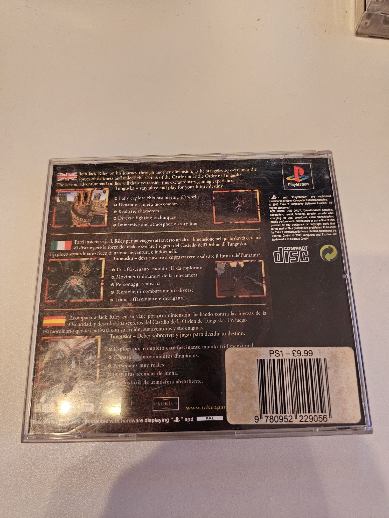 Tunguska psx playstation 3xA komplet