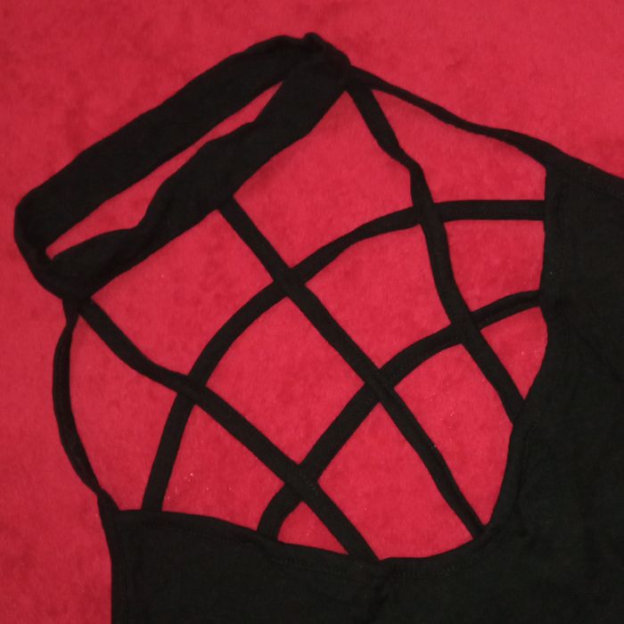 Чорне боді з чокером