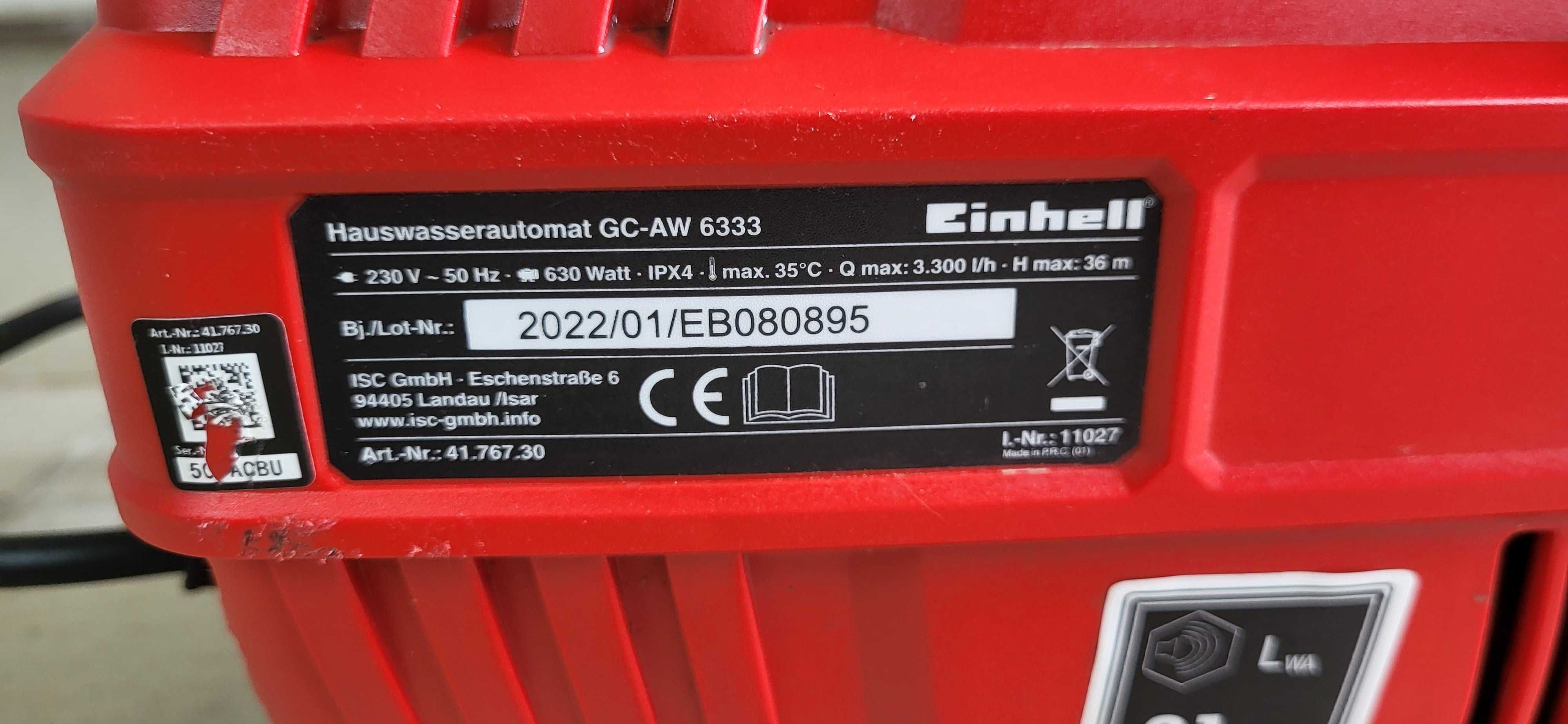 EINHELL GCAW 6333 Pompa hydroforowa